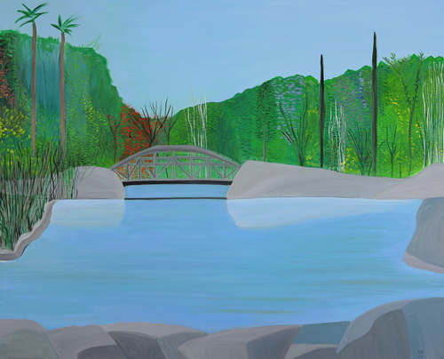 The lake in the National Garden